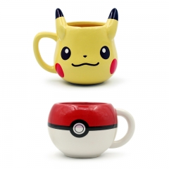 3 Styles 250-350ML Pokemon Cartoon Anime Ceramic Cup 3D Mug