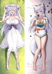 2 Sizes Chillin' in Another World with Level 2 Super Cheat Powers Cartoon Sexy Girls Square Anime Pillow Case