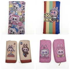 4 Styles POP MART Labubu Cartoon Purse Long Anime Wallet