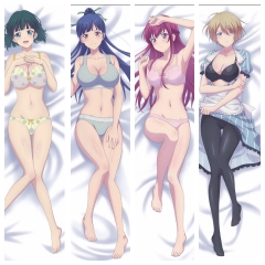 2 Sizes 5 Styles Goddess Cafe Terrace Cartoon Sexy Girls Square Anime Pillow Case