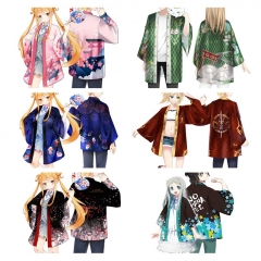 7 Styles Date A Live Cartoon Character Pattern Cosplay Color Printing Haori Cloak Anime Kimono