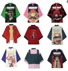 10 Styles My Hero Academia Cartoon Character Pattern Cosplay Color Printing Haori Cloak Anime Kimono