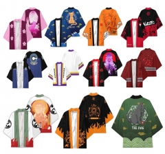 11 Styles Naruto Cartoon Character Pattern Cosplay Color Printing Haori Cloak Anime Kimono