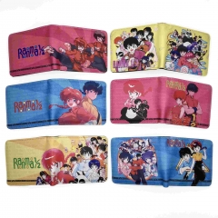 6 Styles Ranma One Half Cartoon Purse Short Anime Wallet