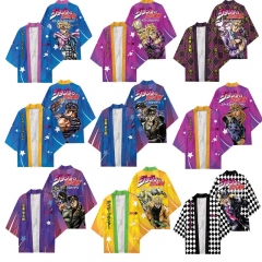 9 Styles JoJo's Bizarre Adventure Cartoon Character Pattern Cosplay Color Printing Haori Cloak Anime Kimono