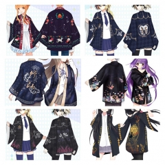 6 Styles Hoozuki no Reitetsu Cartoon Character Pattern Cosplay Color Printing Haori Cloak Anime Kimono