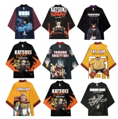 8 Styles My Hero Academia Cartoon Character Pattern Cosplay Color Printing Haori Cloak Anime Kimono