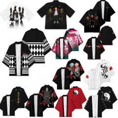 13 Styles Tokyo Revengers Cartoon Character Pattern Cosplay Color Printing Haori Cloak Anime Kimono