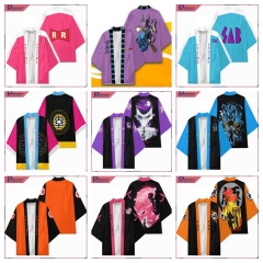 9 Styles Dragon Ball Z Cartoon Character Pattern Cosplay Color Printing Haori Cloak Anime Kimono
