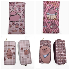 4 Styles Kapibarasan Cartoon Purse Long Anime Wallet