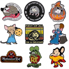 7 Styles Cartoon Mouse Anime Alloy Pin Brooch