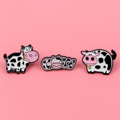 3 Styles Cow Anime Alloy Pin Brooch