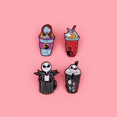 4 Styles The Nightmare Before Christmas Anime Alloy Pin Brooch
