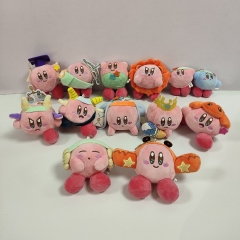 10CM 12pcs/set  Kirby Cartoon Anime Plush Toy Pendant