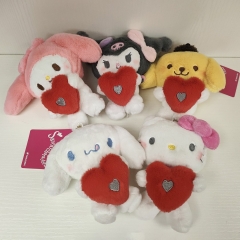 10CM 6 Styles Sanrio Kuromi Cartoon Anime Plush Toy Pendant