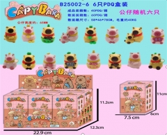 6PCS/SET 6.5CM Capybara Toy Blind Box Anime PVC Figure