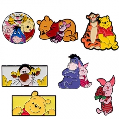 7 Styles Winnie the Pooh Anime Alloy Pin Brooch
