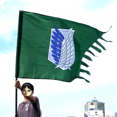 148CM Attack on Titan/Shingeki No Kyojin Cosplay Wholesale Anime Flag