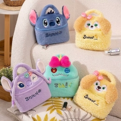 21*12*20CM 5 Styles Lilo & Stitch Cartoon Anime Plush Makeup Bag