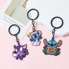 3 Styles Lilo & Stitch Cartoon Anime Alloy Keychain