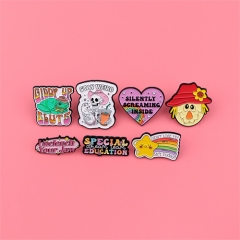 6 Styles Star Love Rainbow Anime Alloy Pin Brooch