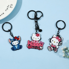 3 Styles Sanrio Hello Kitty Cartoon Anime Alloy Keychain