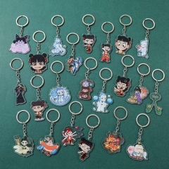 22 Styles Ne Zha Cartoon Anime Alloy Keychain