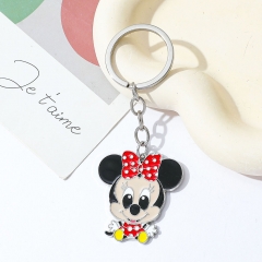 Mickey Minnie Mouse Cartoon Anime Alloy Keychain