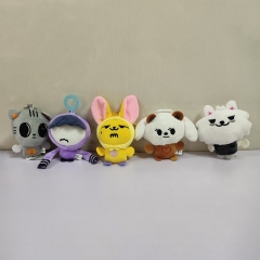 10CM 5pcs/set K-POP TXT TOMORROW X TOGETHER Cartoon Anime Plush Toy Pendant