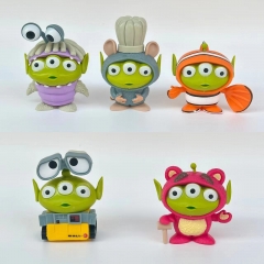 6-8cm 5pcs/set Toy Story Alien Cartoon Anime PVC Figure