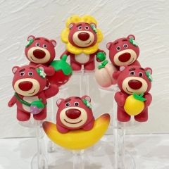 6.5-8.5cm 6pcs/set Lots-o'-Huggin' Bear Cartoon Anime PVC Figure