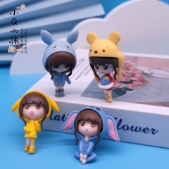 3.1cm*5.1cm 4pcs/set Cute Cartoon Anime PVC Figure