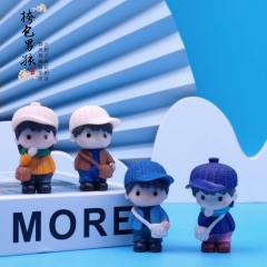 4pcs/set Cute Boy Cartoon Anime PVC Figure