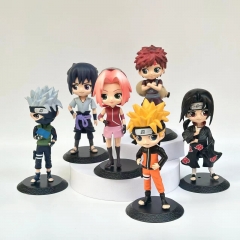 15.5cm 6pcs/set Naruto Cartoon Anime PVC Figure