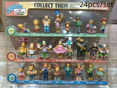 24pcs/set The Simpsons Cartoon Anime PVC Figures Set