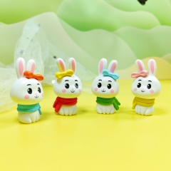 4pcs/set Cute Rabbit Cartoon Anime PVC Figure