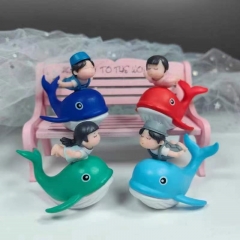 5.4cm 4pcs/set Cute Lovers Cartoon Anime PVC Figure