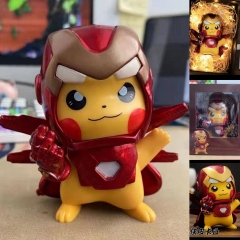 10cm Iron Man Pikachu Cartoon Anime PVC Figure