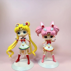 16.5cm 2pcs/set Pretty Soldier Sailor Moon Cartoon Anime PVC Figure
