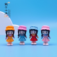 2.6*5.3cm 4pcs/set Cute Girl Cartoon Anime PVC Figure