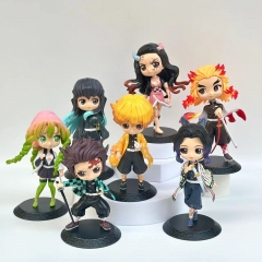 15-16cm 7pcs/set Demon Slayer: Kimetsu no Yaiba Cartoon Anime PVC Figure