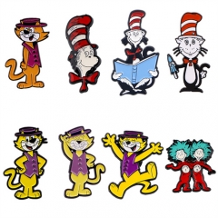 8 Styles Funny Cartoon Anime Alloy Pin Brooch