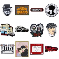 5 Styles American TV Series Anime Alloy Pin Brooch