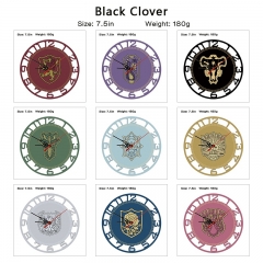 （With Light）12 Styles Black Clover Cartoon Anime Clock