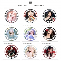 （带电池）IU 12 动漫印花闹钟挂钟个性印花钟表