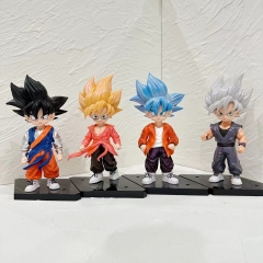18cm 4pcs/set Dragon Ball Z Cartoon Anime PVC Figure