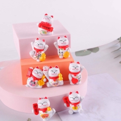 4.5*3cm 8pcs/set Cute Cat Cartoon Anime PVC Figure