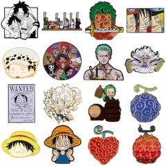 14 Styles One Piece Anime Alloy Pin Brooch