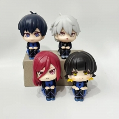 10cm 4pcs/set Blue Lock Cartoon Anime PVC Figure