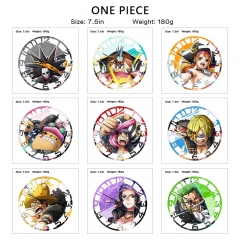 （With Light）10 Styles One Piece Cartoon Anime Clock